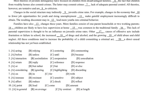 2004年历年考研英语真题_❤️1.1980-2009年考研英语真题及解析(英语一二通用）_01、真题部分（英语一二通用）_Word版