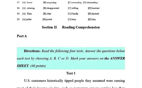 2025考研英语二真题及答案【完整版】