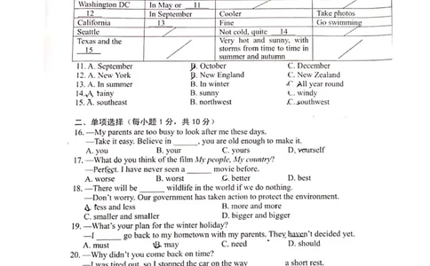 2019-2020学年南京玄武区八上英语期末测试卷%28扫描版%29%2B解析_初中英语新版_最新人教版英语八年级上册_老版（含有参考价值）_各地期中期末真题