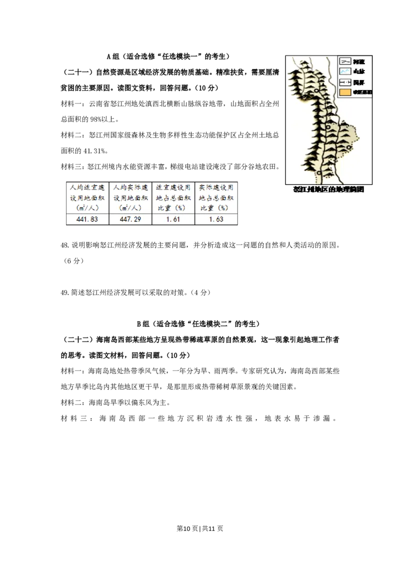 2016年高考地理试题（上海）（空白卷）_地理历年高考真题_新&middot;PDF版2008-2025&middot;高考地理真题_地理（按试卷类型分类）2008-2025_自主命题卷&middot;地理（2008-2025）