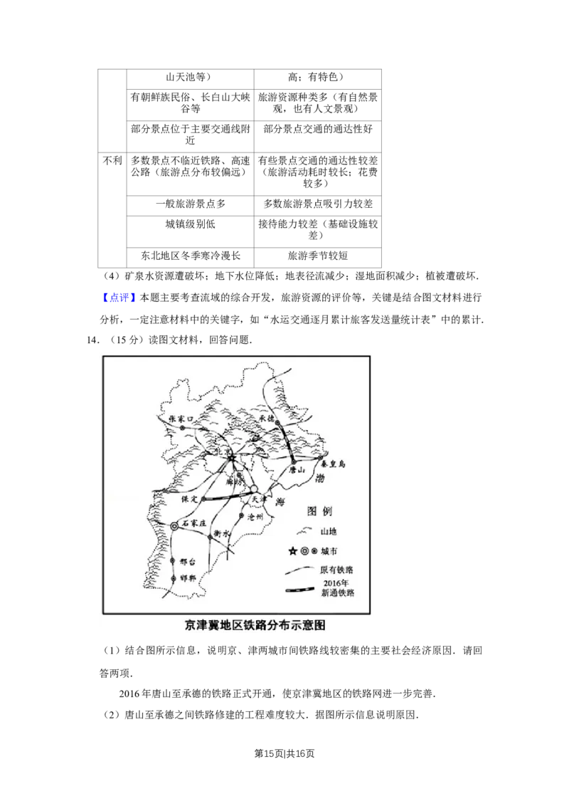2017年高考地理试卷（天津）（解析卷）_地理历年高考真题_新&middot;Word版2008-2025&middot;高考地理真题_地理（按年份分类）2008-2025_2017&middot;地理高考真题
