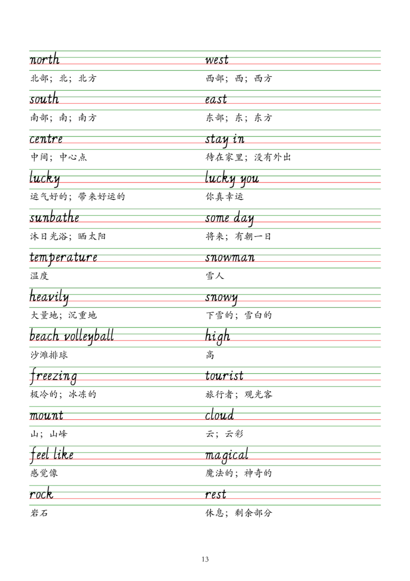 2025春新版七下人教版单词意大利斜体字帖-Unit1-8_初中英语新版_最新人教版英语七年级下册_七下英语2025版_09.2025春英语人教7下字帖资料包