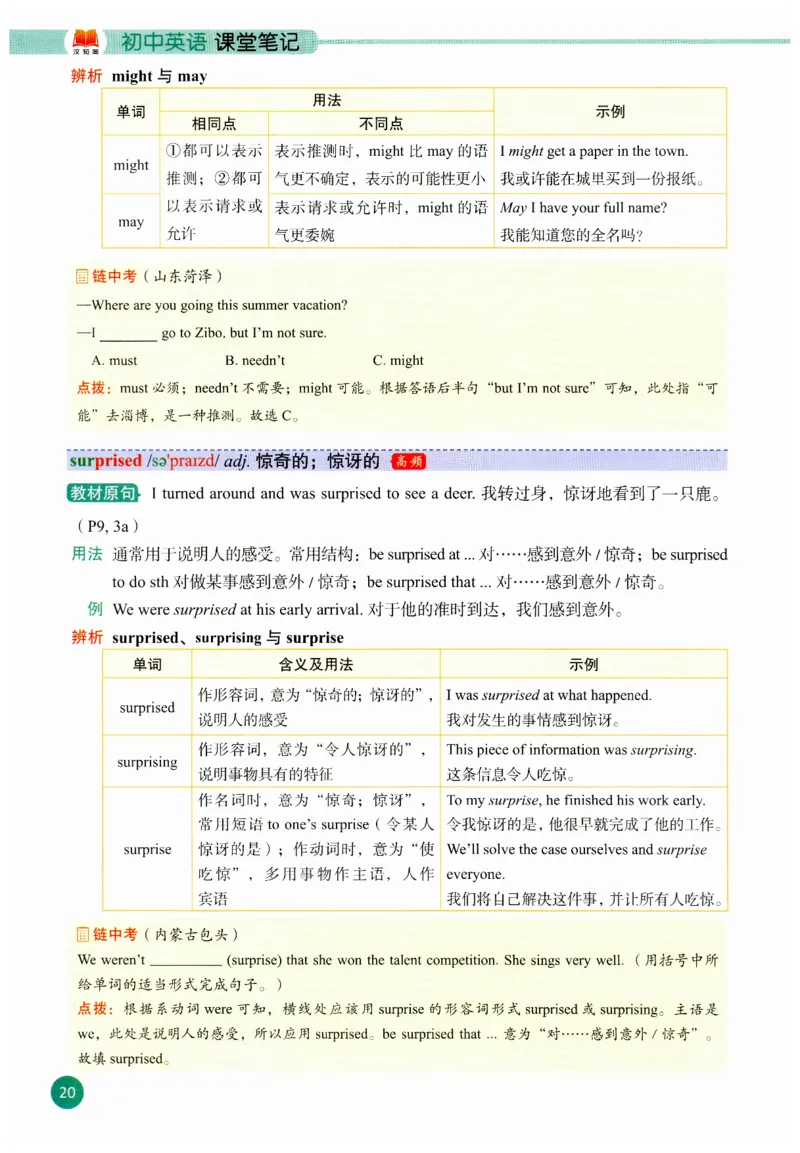2025秋新人教版八年级上册英语课堂笔记_初中英语新版_人教版初中英语课ben电子版赠品_初中英语8年级上册