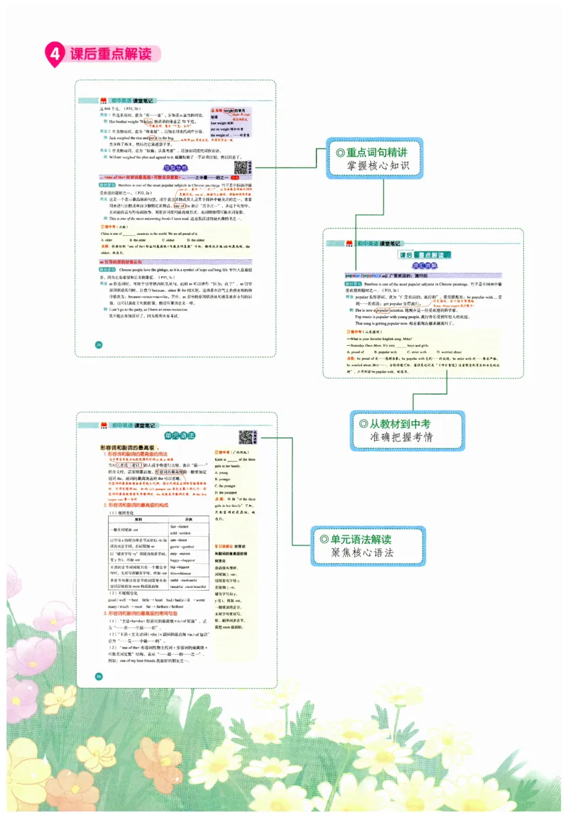 2025秋新人教版八年级上册英语课堂笔记_初中英语新版_人教版初中英语课ben电子版赠品_初中英语8年级上册