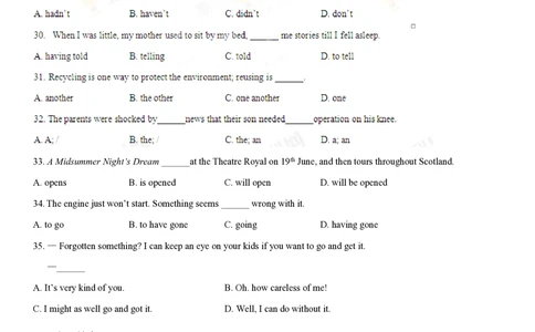 2013年高考英语试卷（重庆）（空白卷）_英语历年高考真题_新&middot;PDF版2008-2025&middot;高考英语真题_英语（按省份分类）2008-2025_2012-2025&middot;（重庆）英语高考真题