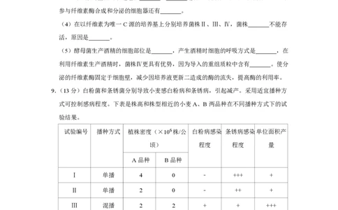 2015年高考生物试卷（天津）（空白卷）_生物历年高考真题_新&middot;PDF版2008-2025&middot;高考生物真题_生物（按年份分类）2008-2025_2015&middot;高考生物真题