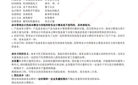 财务类-成本管理会计复习知识点讲义整理_2025春招题库汇总_国企题库_国家能源_20230827_151217_2-国家能源集团2023招聘笔试完整知识点（专业知识部分）_财会类