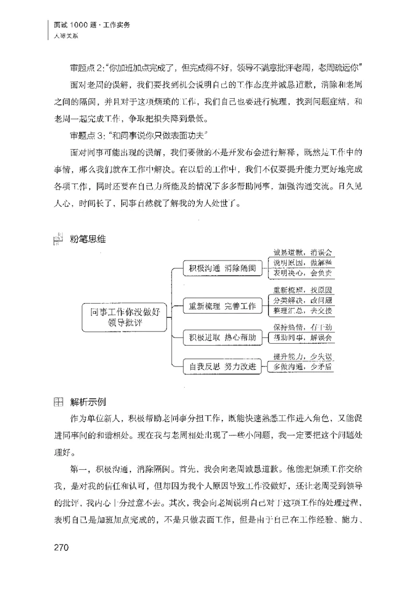 面试1000（工作实务&middot;人际关系）_2025春招题库汇总_十大行测题库_2023年十大热门题库更新中_09、易考汇总_银行面试_半结构化_粉笔面试1000题