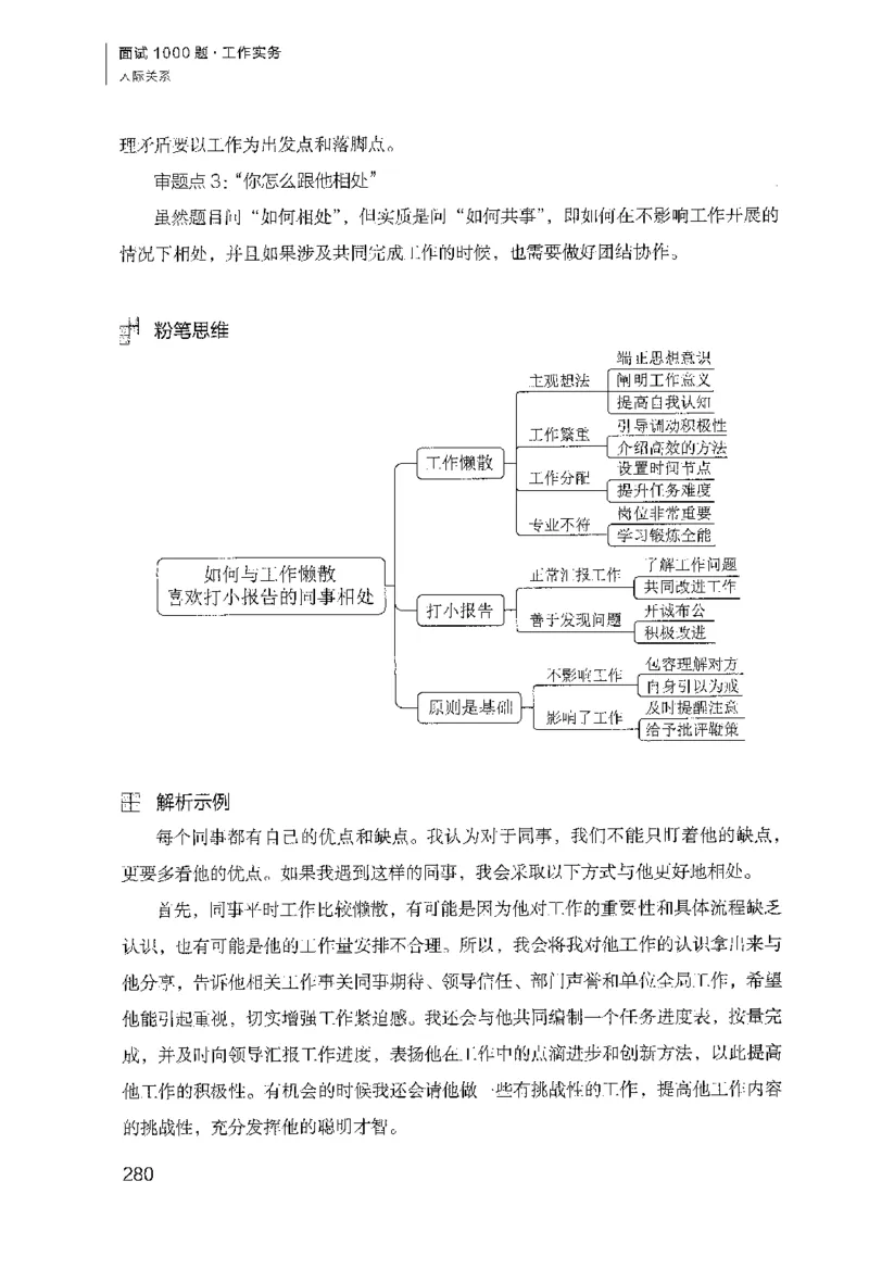 面试1000（工作实务&middot;人际关系）_2025春招题库汇总_十大行测题库_2023年十大热门题库更新中_09、易考汇总_银行面试_半结构化_粉笔面试1000题