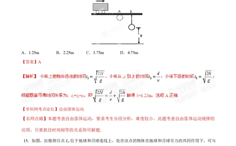2015年高考物理试卷（山东）（解析卷）_物理历年高考真题_新&middot;PDF版2008-2025&middot;高考物理真题_物理（按年份分类）2008-2025_2015&middot;高考物理真题