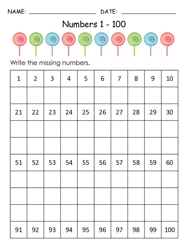 1-100丢失的数字专题素材包2_幼小语数英专项资料_幼小数学专项