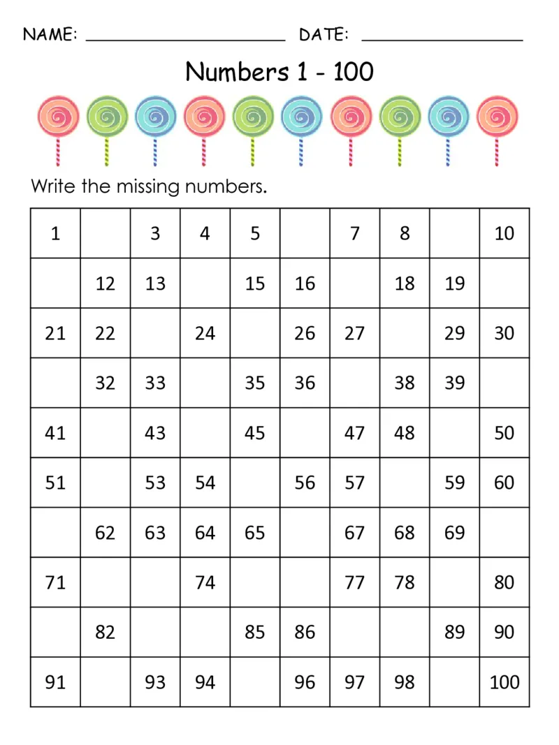 1-100丢失的数字专题素材包2_幼小语数英专项资料_幼小数学专项