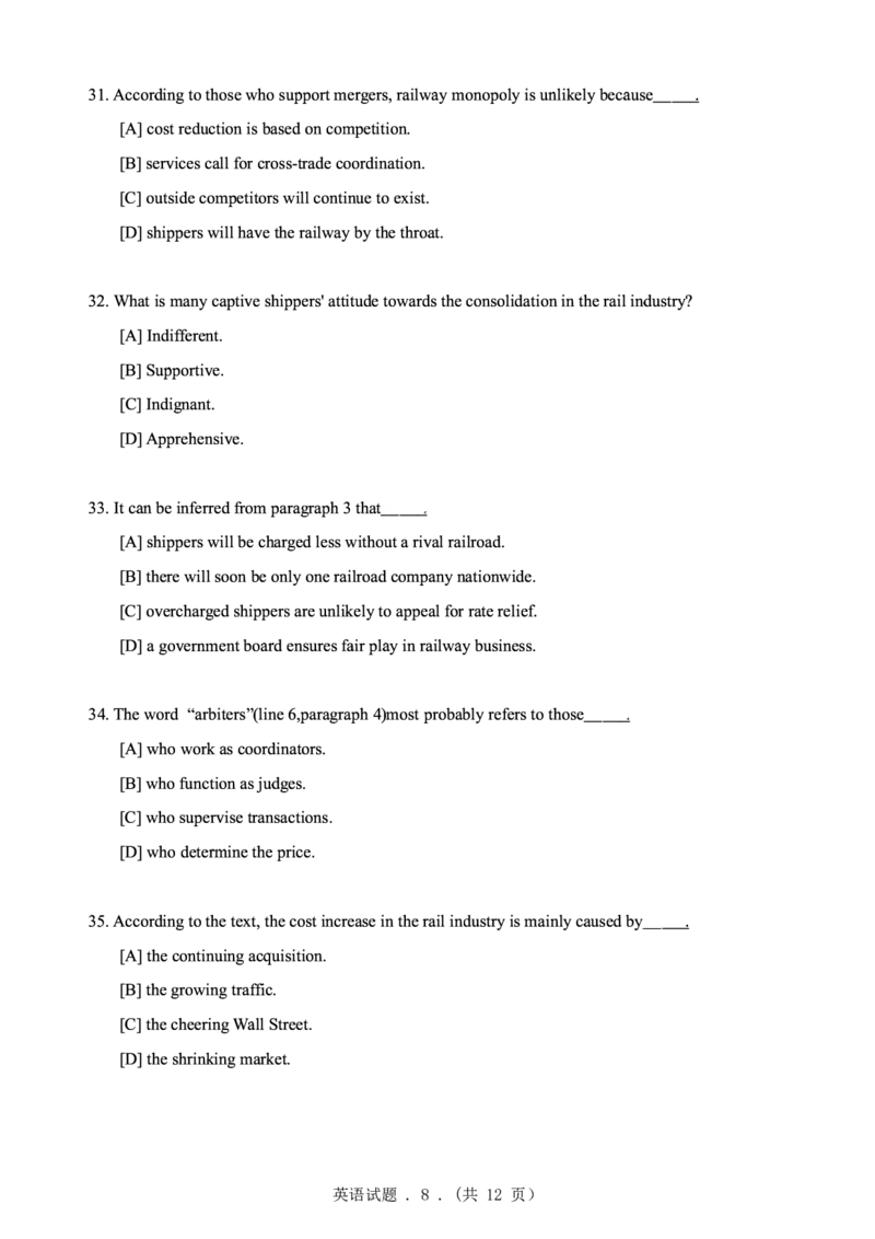 2003年考研英语真题（可复制、可搜索）(1)_❤️1.1980-2009年考研英语真题及解析(英语一二通用）_01、真题部分（英语一二通用）
