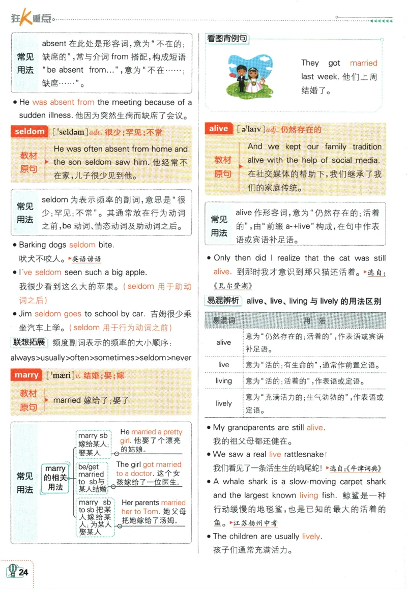 2026版《初中必刷题》英语WY7上狂K重点_A007初中必刷合集2_A039初中必刷题合集_7上_2026版《初中必刷题》英语WY7上