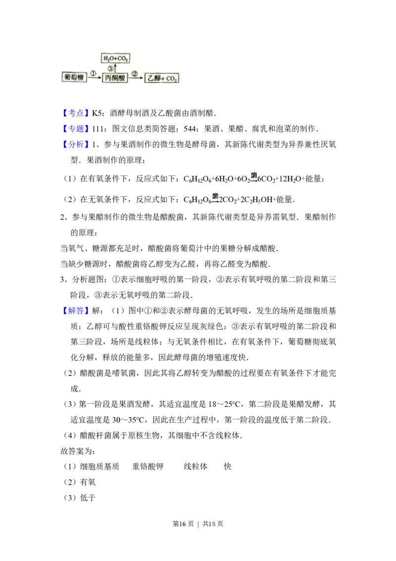 2016年高考生物试卷（新课标Ⅱ）（解析卷）_生物历年高考真题_新&middot;PDF版2008-2025&middot;高考生物真题_生物（按省份分类）2008-2025_2008-2025&middot;（黑龙江）生物高考真题