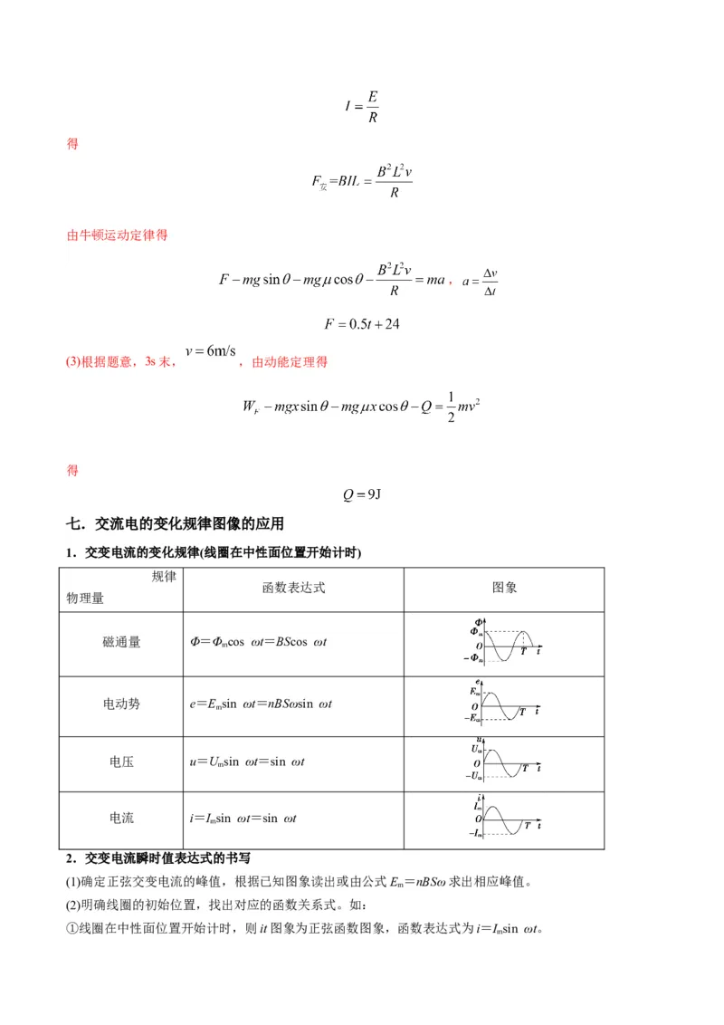 专题06电磁感应、交流电中的图像（解析版）_2025高中物理模型方法技巧高三复习专题练习讲义_高考物理图像与方法
