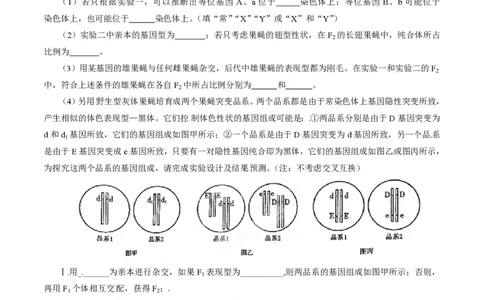 2015年高考生物试卷（山东）（空白卷）_生物历年高考真题_新&middot;PDF版2008-2025&middot;高考生物真题_生物（按年份分类）2008-2025_2015&middot;高考生物真题