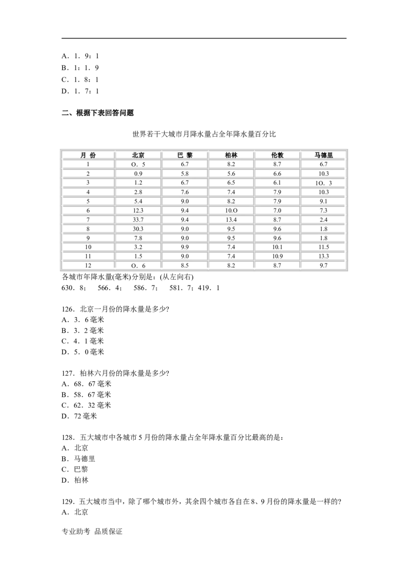 行政职业能力测验模拟预测试卷-17_2025春招题库汇总_国企综合题库_1、国企招聘考试------笔试资料_职业能力测试_2、国企行测全面练习40套(含答案)