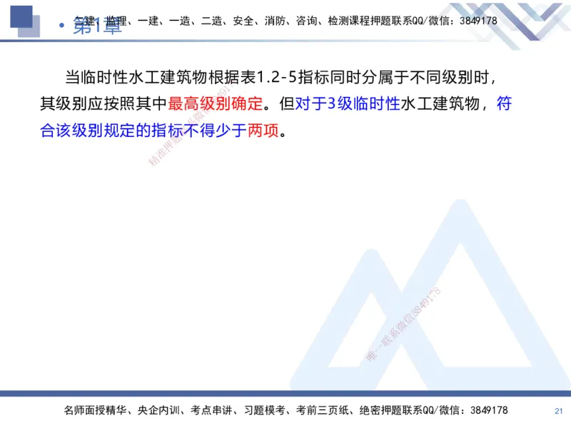 01.2025张芬-恒考点精析（赢跑课）-水利实务1_2026年一级建造师_2026年一建水利_2025年一建水利SVIP_02-基础精讲✿高端面授✿深度强化_05-水利《恒考点精析课》张芬HX_讲义