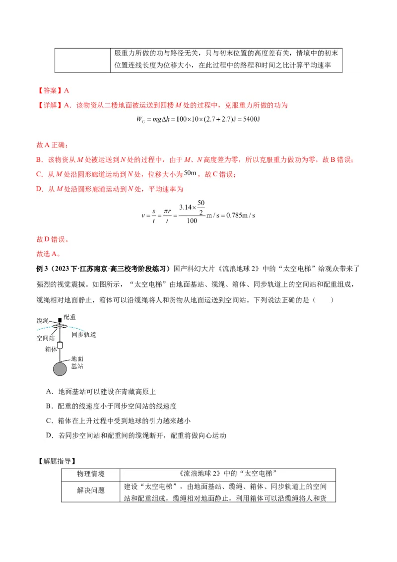 专题05物理情境与模型构建（解析版）_2025高中物理模型方法技巧高三复习专题练习讲义_高考物理备考技巧
