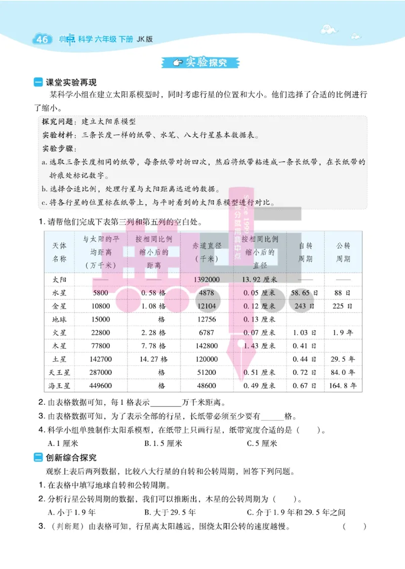 23春典中点六年级科学下(JK版)_2024年人教版小学数学一二三四五六年级上册下册期中期末试a0747_小学全科《同步练习+精品试卷》打包下载（1-6年级单元月考期中期末试卷）_小学科学