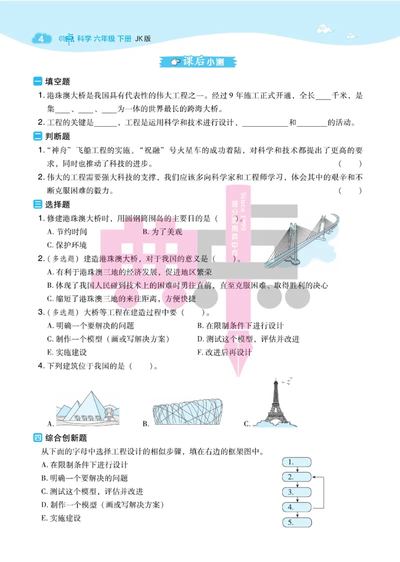 23春典中点六年级科学下(JK版)_2024年人教版小学数学一二三四五六年级上册下册期中期末试a0747_小学全科《同步练习+精品试卷》打包下载（1-6年级单元月考期中期末试卷）_小学科学