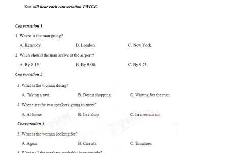 2013年高考英语试卷（湖南）（空白卷）_英语历年高考真题_新&middot;PDF版2008-2025&middot;高考英语真题_英语（按省份分类）2008-2025_2008-2025&middot;（湖南）英语高考真题