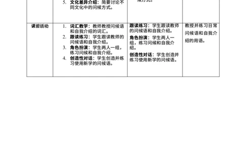 StarterUnit1Hello!SectionB教学设计_初中英语新版_最新人教版英语七年级上册_英语7上2024秋季最新改版_02.英语7上-教案（表格式）