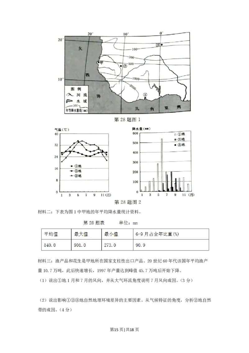 2017年高考地理试卷（浙江）（4月）（解析卷）_地理历年高考真题_新&middot;PDF版2008-2025&middot;高考地理真题_地理（按省份分类）2008-2025_2008-2025&middot;（浙江）地理高考真题
