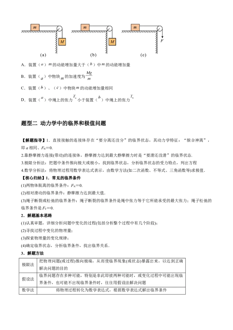 专题06牛顿运动定律的综合应用（原卷版）_2025高中物理模型方法技巧高三复习专题练习讲义_新版高考物理模型与方法