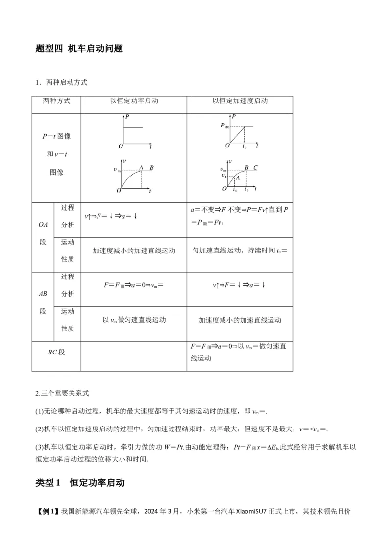 专题11功和功率及动能定理的理解与应用（解析版）_2025高中物理模型方法技巧高三复习专题练习讲义_新版高考物理模型与方法
