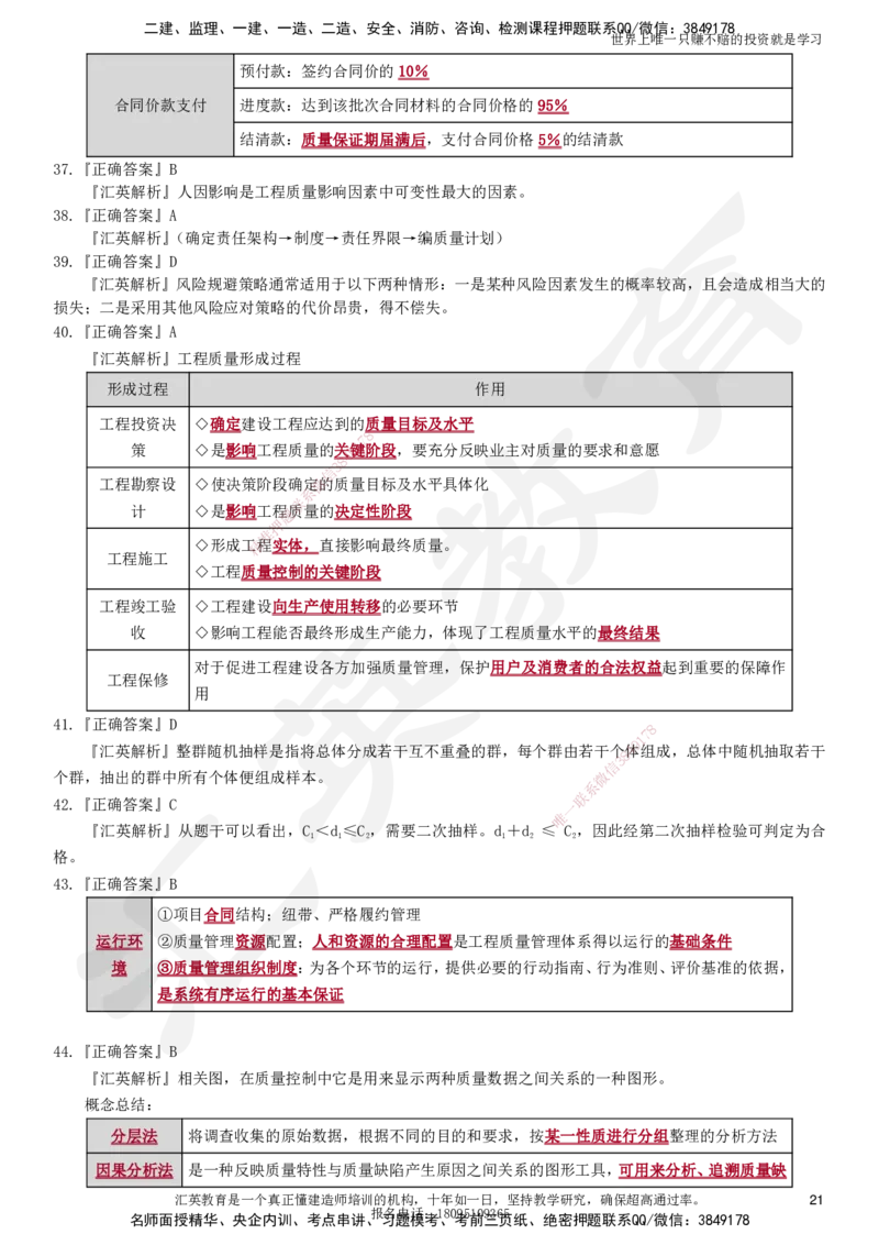 2025一建《管理》押题卷（一）_2026年一级建造师_2026年一建管理_2025年一建管理SVIP_05-考前密训✿央企特训✿机构普押_17-管理《考前模考卷》HY