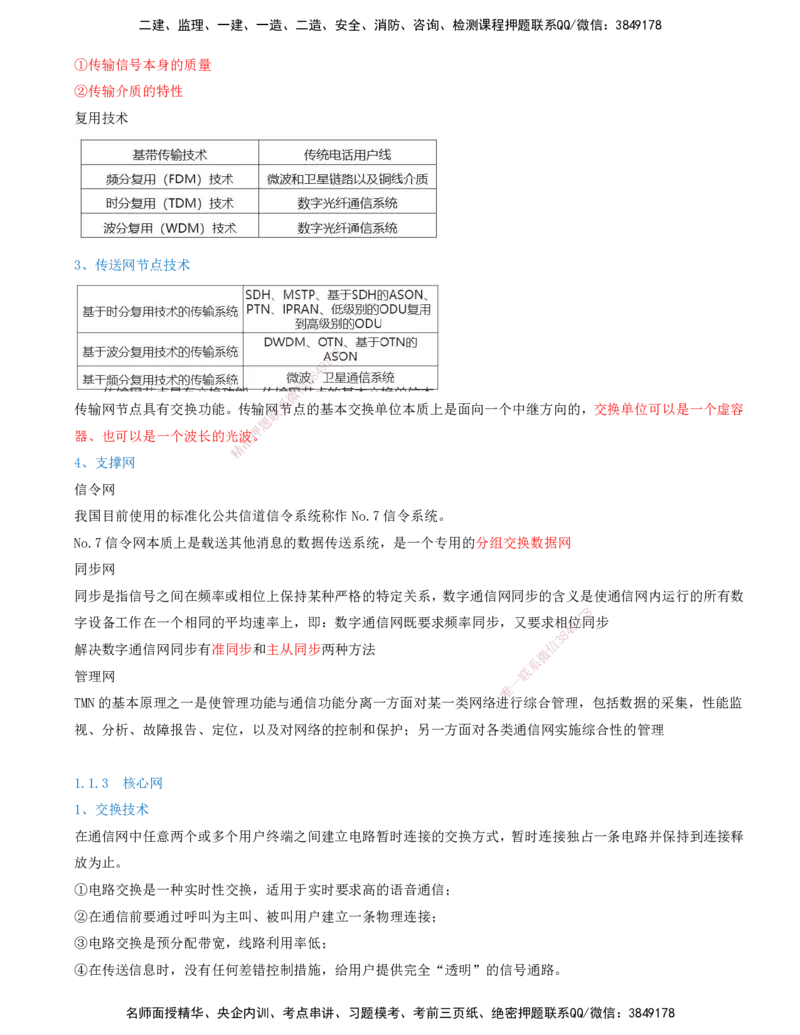 01.01-第1篇-第1章-通信与广电工程专业技术（一）_2026年一级建造师_2026年一建通信_2025年一建通信SVIP_03-习题精析✿实战特训✿模考通关_03-通信《习题精析班》邵春宝KL