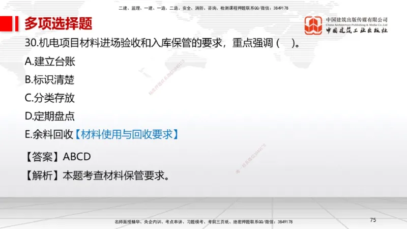 2025一建《机电》考前小灶直播课（卷一）1_2026年一级建造师_2026年一建机电_2025年一建机电SVIP_04-冲刺串讲✿考点强化✿小灶集训_75-机电《考前小灶直播》闫娜JGS_讲义