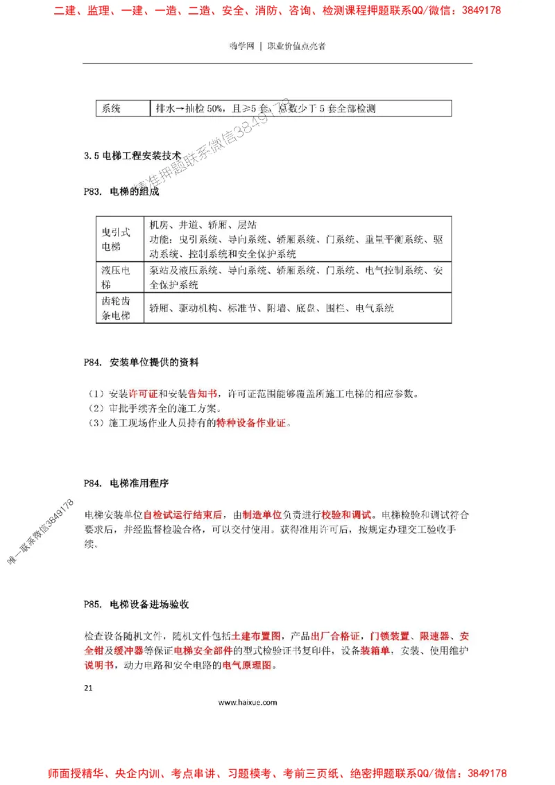 2025年二建机电嗨学-考点速记手册_2026年一级建造师_2026年一建机电_2025年一建机电SVIP_01-精华文档✿电子教材✿历年真题_35-机电《考点速记手册》HX