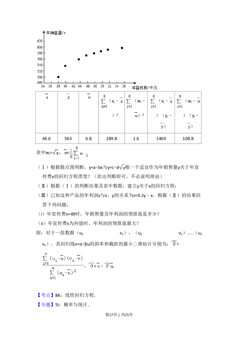 2015年高考数学试卷（理）（新课标Ⅰ）（解析卷）_历年高考真题合集_数学历年高考真题_新&middot;PDF版2008-2025&middot;高考数学真题_数学（按省份分类）2008-2025_2008-2025&middot;（江西）数学高考真题