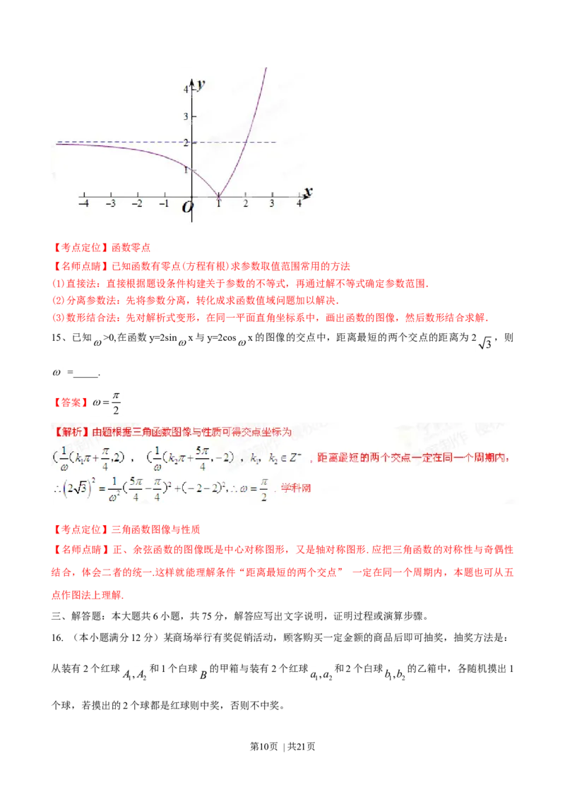 2015年高考数学试卷（文）（湖南）（解析卷）_历年高考真题合集_数学历年高考真题_新&middot;Word版2008-2025&middot;高考数学真题_数学（按年份分类）2008-2025_2015&middot;高考数学真题