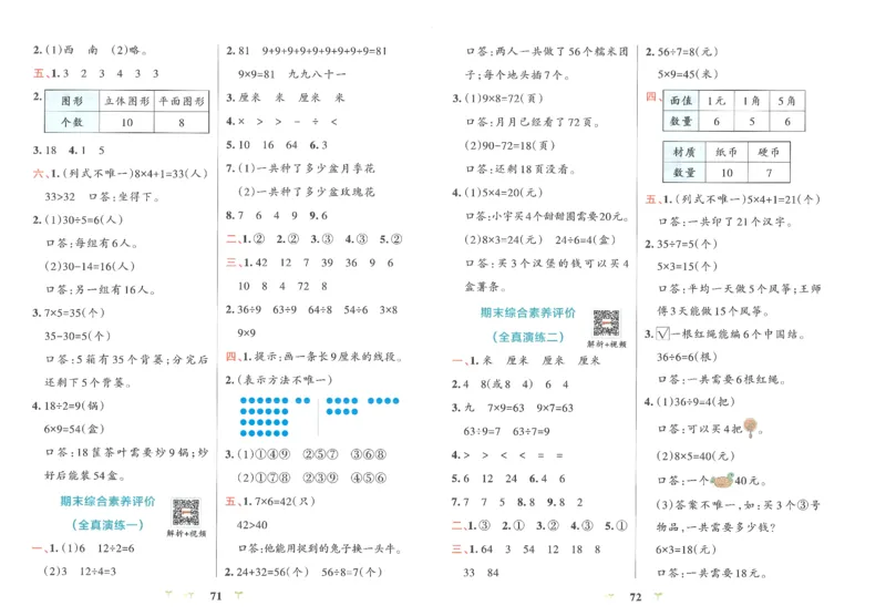 25秋《学霸冲A卷》2年级上册数学人教版_25秋《小学学霸冲A卷》数学人教版1-6_25秋《小学学霸冲A卷》数学RJ2上