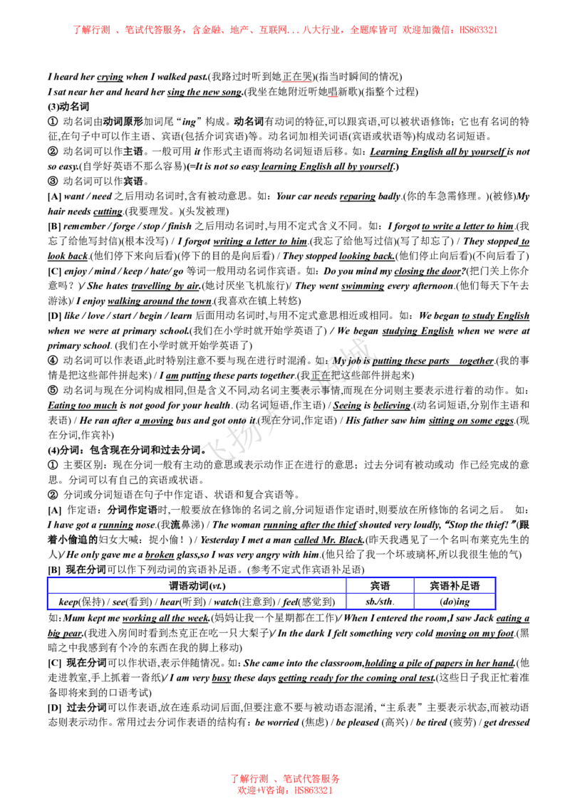 英语语法归纳汇总讲义_2025春招题库汇总_八大题库-1_04八大汇总_致同_英语专项知识及解题技巧整理