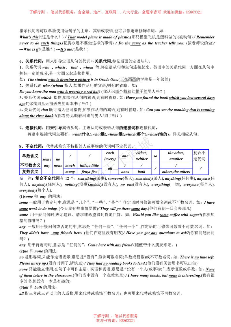 英语语法归纳汇总讲义_2025春招题库汇总_八大题库-1_04八大汇总_致同_英语专项知识及解题技巧整理