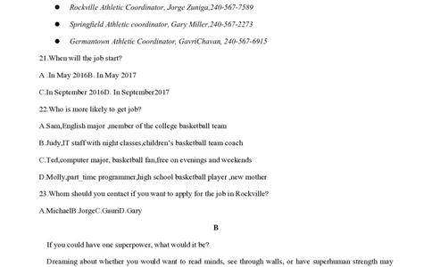 2016年高考英语试卷（四川）（空白卷）_英语历年高考真题_新&middot;PDF版2008-2025&middot;高考英语真题_英语（按年份分类）2008-2025_2016&middot;高考英语真题