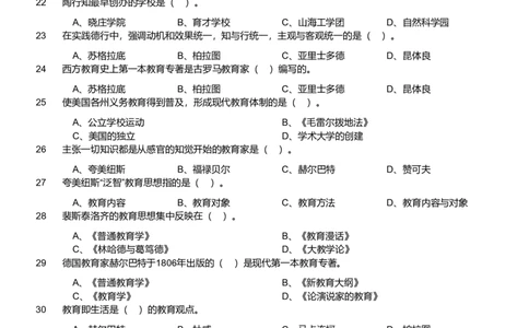 2018年军队文职统一考试《专业科目》教育学类&mdash;教育学试题_军队文职(1)_01.军队文职真题-专业课_版本二_教育学（5套2013,2018-2021）