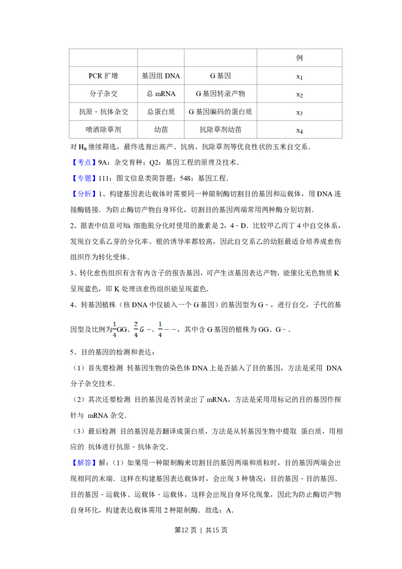 2017年高考生物试卷（天津）（解析卷）_生物历年高考真题_新&middot;PDF版2008-2025&middot;高考生物真题_生物（按试卷类型分类）2008-2025_自主命题卷&middot;生物（2008-2025）_天津自主命题&middot;生物（2008-2024）