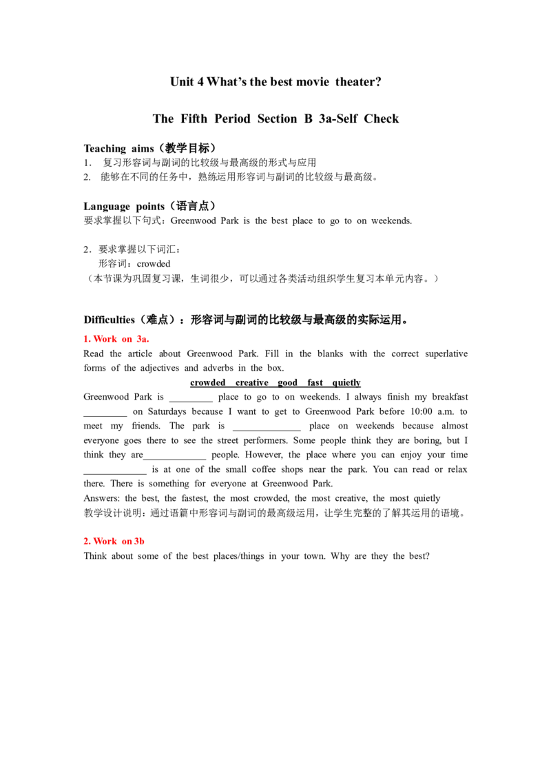 8A-Unit4Period5_初中英语新版_最新人教版英语八年级上册_老版（含有参考价值）_02课件人教版初中英语八上（多版本）易提分旗舰店_课件教案_Unit4