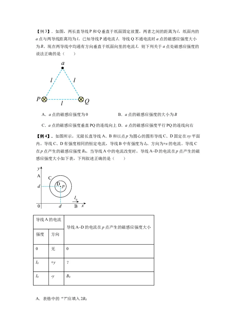 专题24磁场的基本性质（原卷版）_2025高中物理模型方法技巧高三复习专题练习讲义_新版高考物理模型与方法