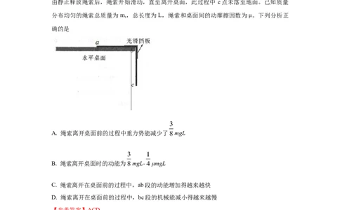 模型23流体的管状模型和柔软绳模型（解析版）_2025高中物理模型方法技巧高三复习专题练习讲义_高考物理模型最新模拟题专项训练
