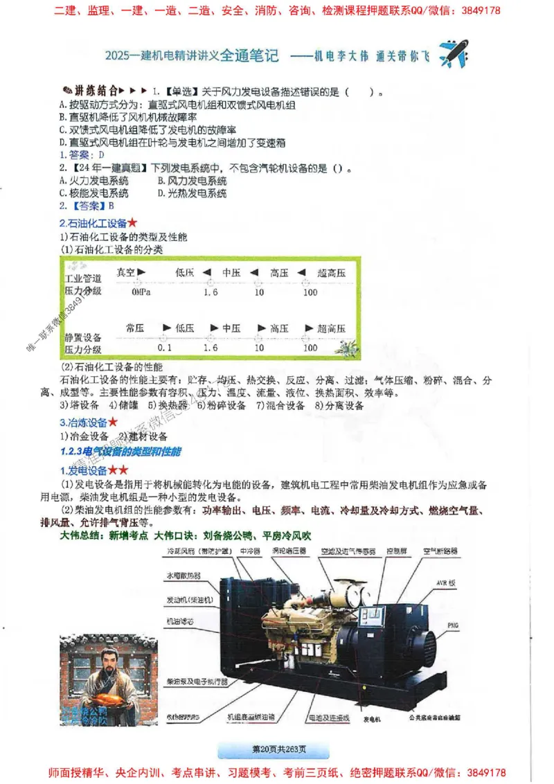 25年一建-机电-李大伟-全通笔记图文详解_2026年一级建造师_2026年一建机电_2025年一建机电SVIP_01-精华文档✿电子教材✿历年真题_22-机电《全通笔记+训练题》李大伟推荐