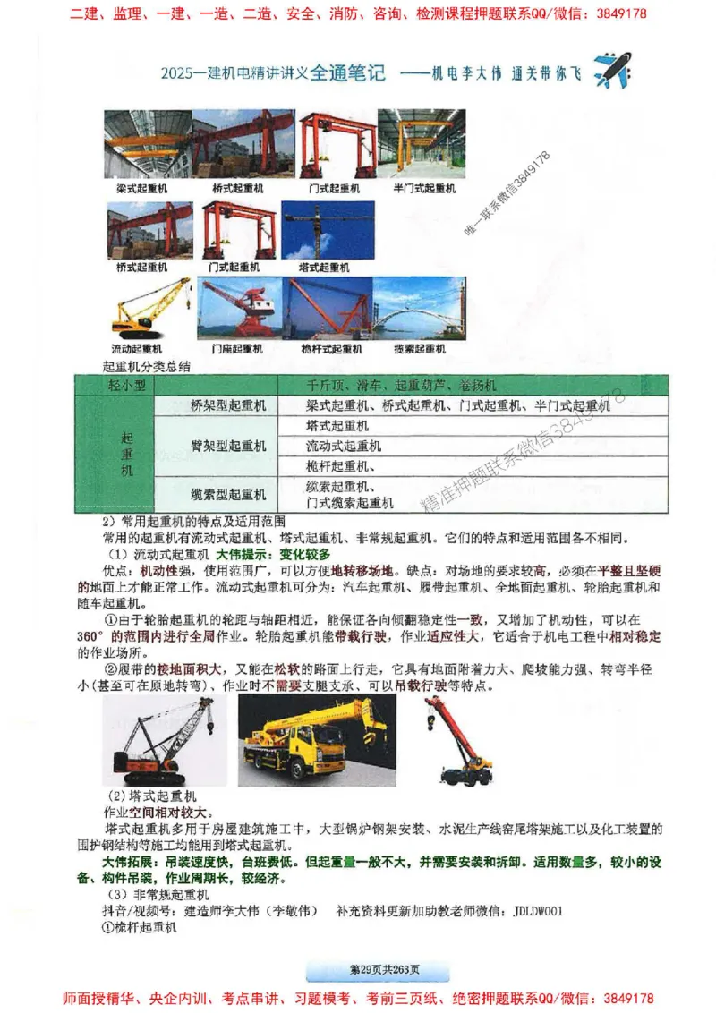 25年一建-机电-李大伟-全通笔记图文详解_2026年一级建造师_2026年一建机电_2025年一建机电SVIP_01-精华文档✿电子教材✿历年真题_22-机电《全通笔记+训练题》李大伟推荐