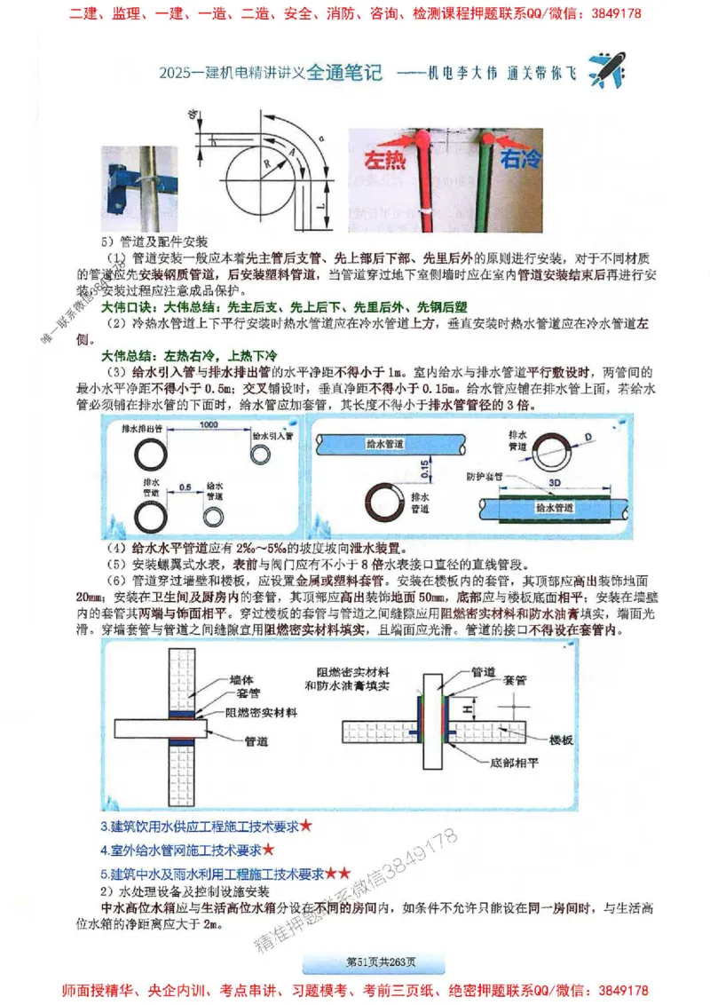 25年一建-机电-李大伟-全通笔记图文详解_2026年一级建造师_2026年一建机电_2025年一建机电SVIP_01-精华文档✿电子教材✿历年真题_22-机电《全通笔记+训练题》李大伟推荐