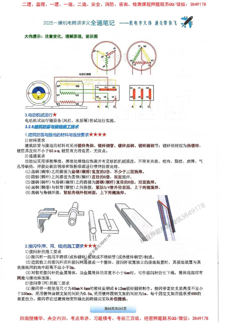 25年一建-机电-李大伟-全通笔记图文详解_2026年一级建造师_2026年一建机电_2025年一建机电SVIP_01-精华文档✿电子教材✿历年真题_22-机电《全通笔记+训练题》李大伟推荐